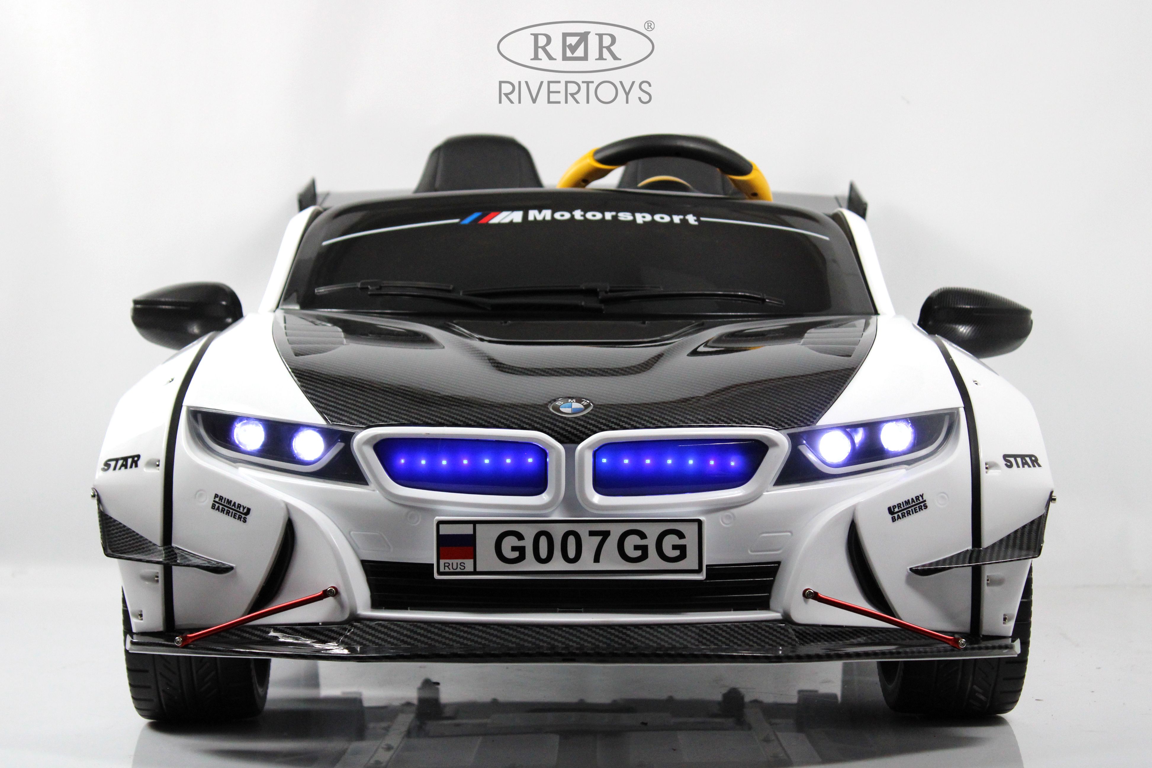 Электромобиль RIVERTOYS BMW G007GG-WHITE С пультом ДУ - фото 4
