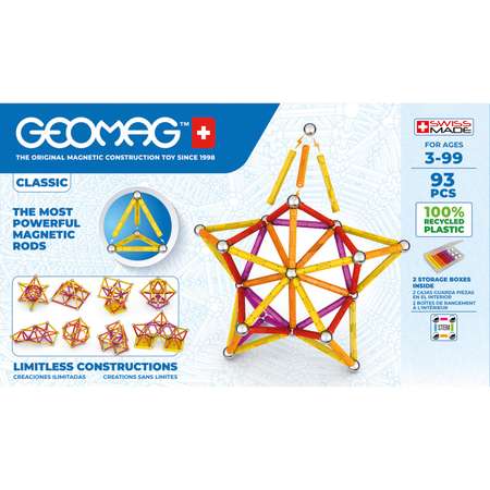 Конструктор Geomag магнитный 93 дет.