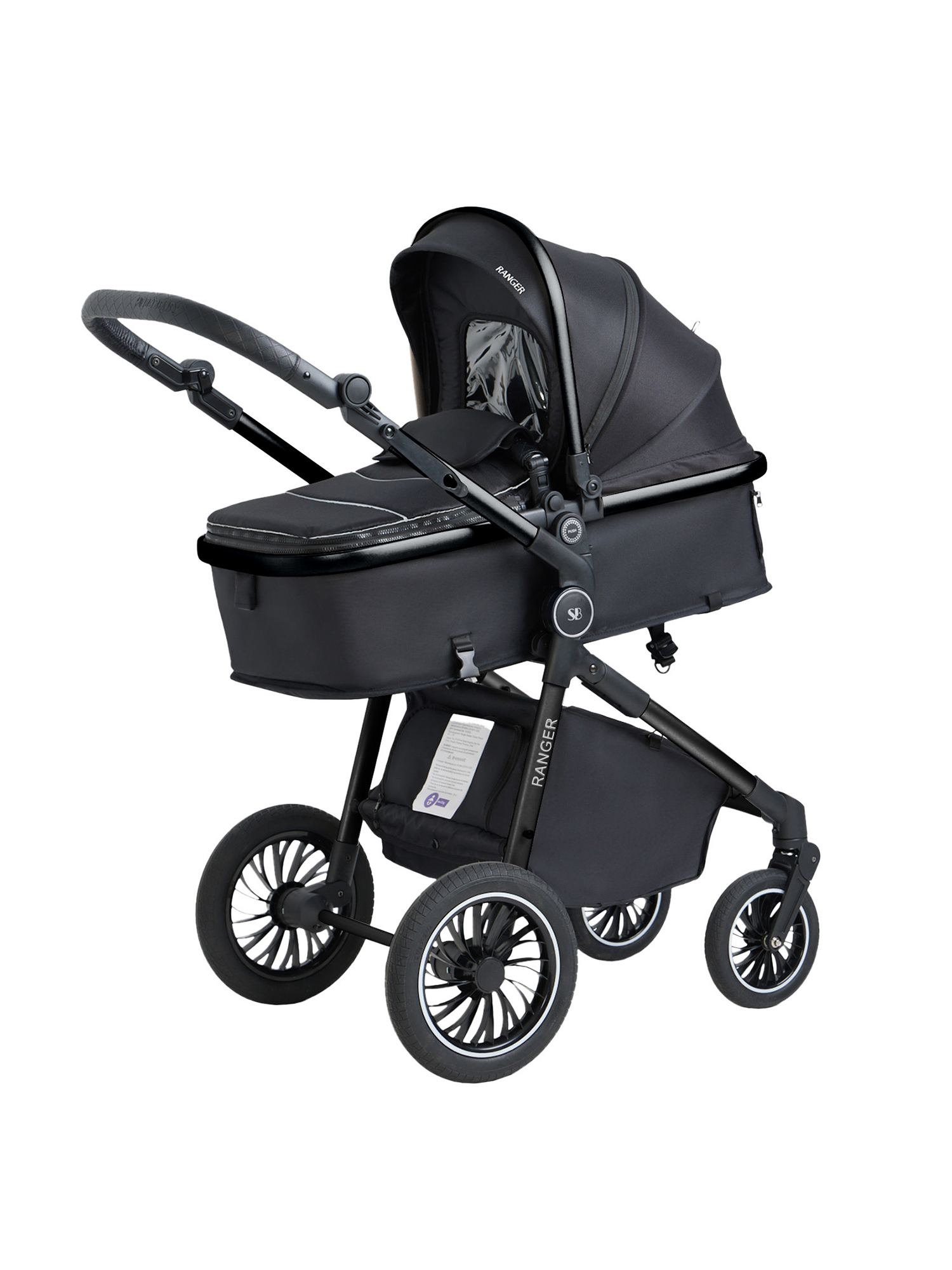 Коляска 3в1 Sweet Baby Ranger Neo Black Glossy черный - фото 15