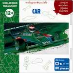 Пазл 1TOY Гоночный автомобиль зеленый деревянный