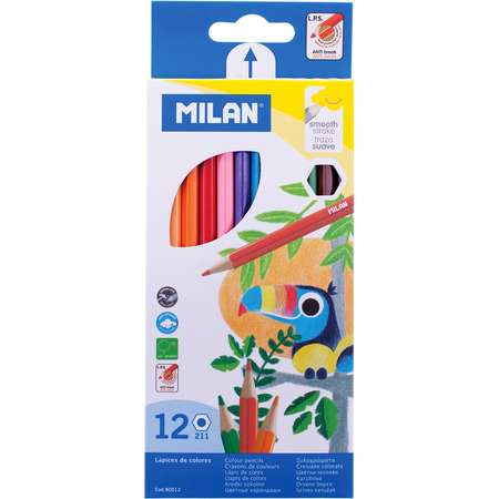 Карандаши цветные MILAN 12 шт.