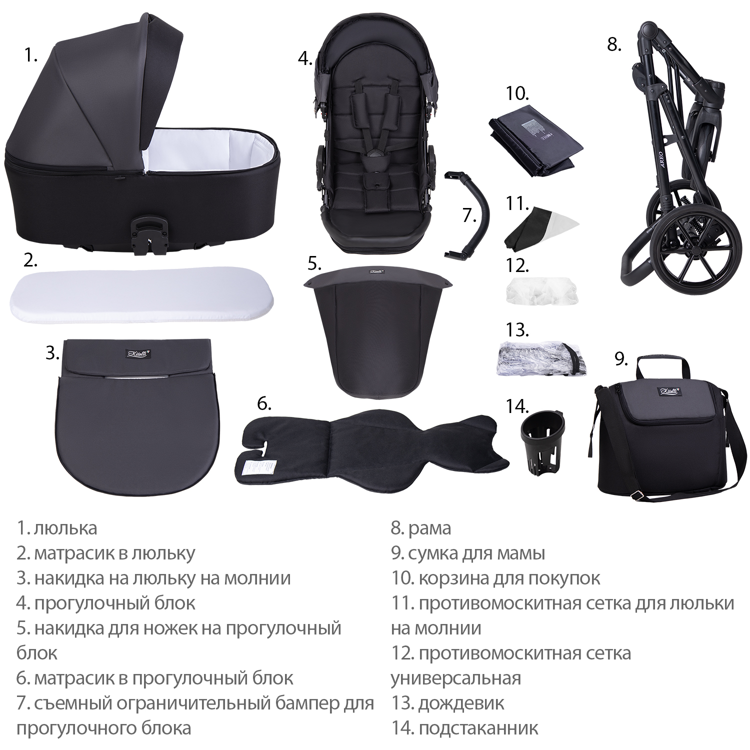 Коляска 2 в 1 Kitelli Areo - фото 11