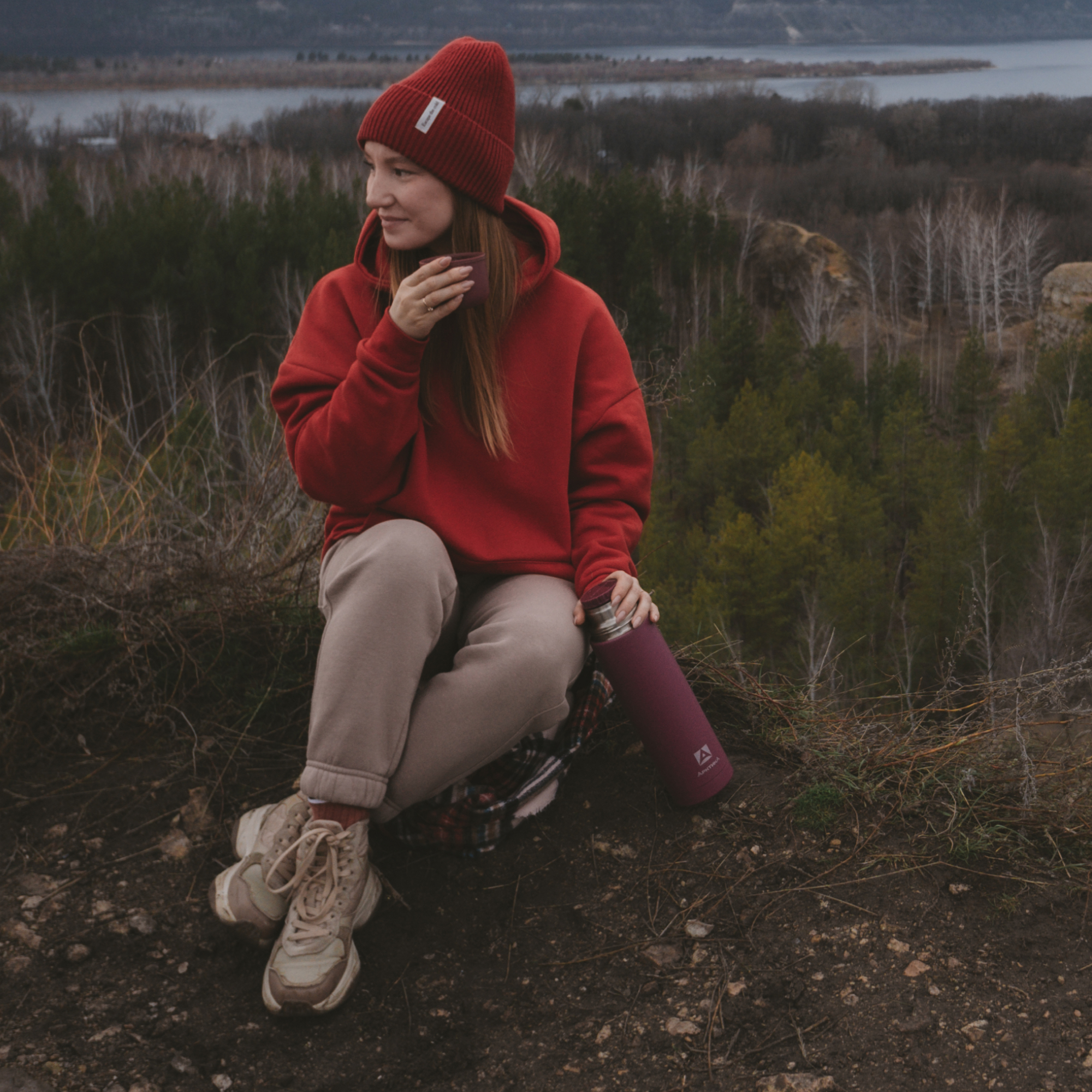 Термос Арктика 101-1000 вишня - фото 7