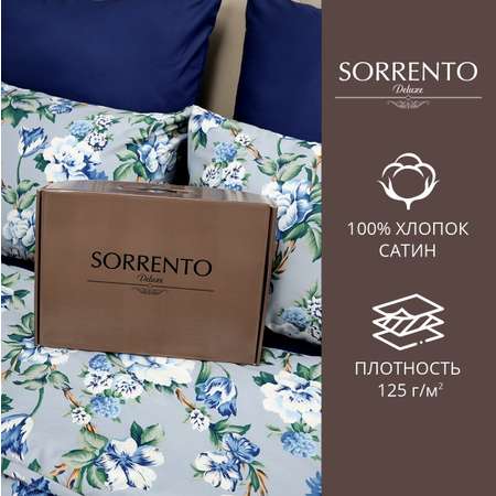 Комплект постельного белья SORRENTO DELUXE 2-спальный макси 4 наволочки Корлана