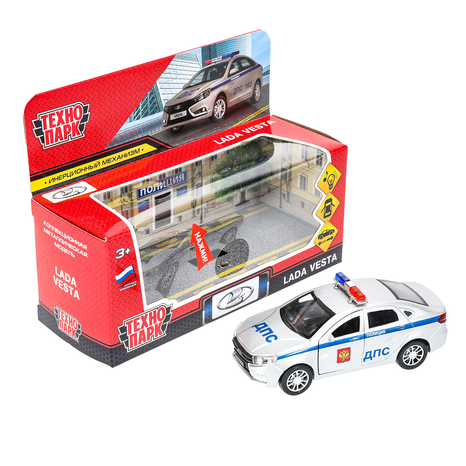 Полицейская машина Технопарк LADA 380096 - фото 3