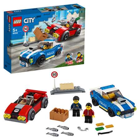 Конструктор LEGO City Police Арест на шоссе блочный