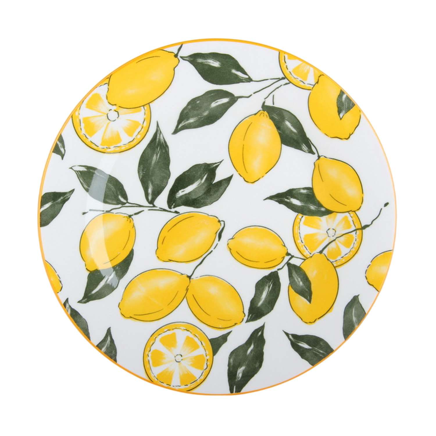 Тарелка обеденная КОРАЛЛ Лимоны 23см - фото 1
