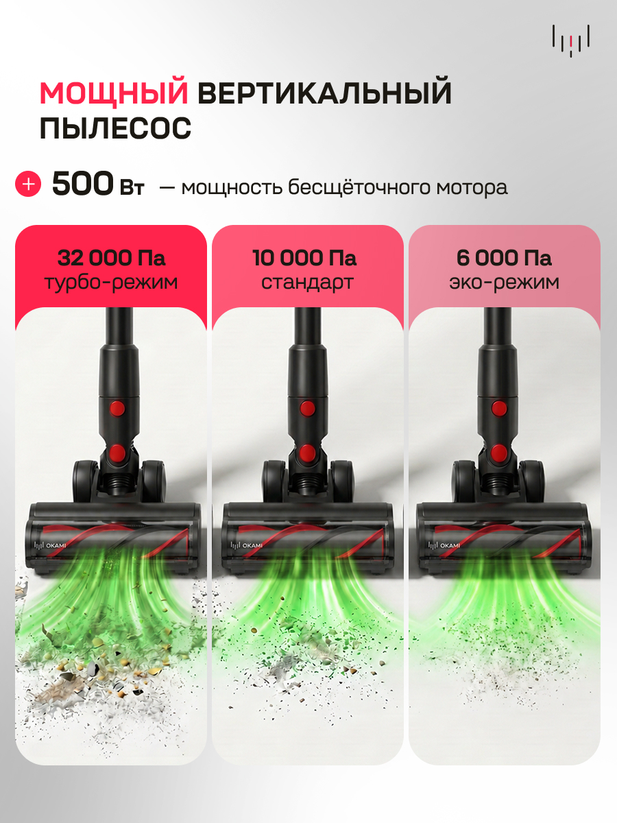 Пылесос вертикальный Okami V410 - фото 2