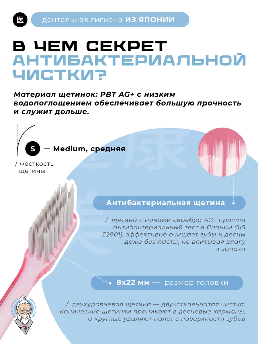 Зубная щетка классическая Доктор Сияй Ci Medical от 12 лет 1 шт. - фото 2