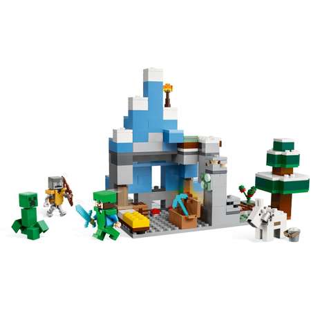 Конструктор LEGO Minecraft Ледяные вершины блочный