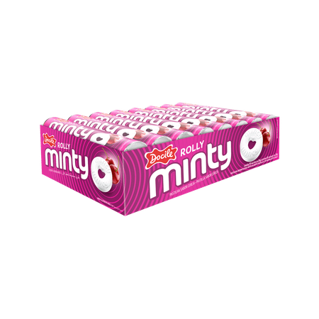 Конфеты Docile Rolly minty cherry Мятная вишня 29г