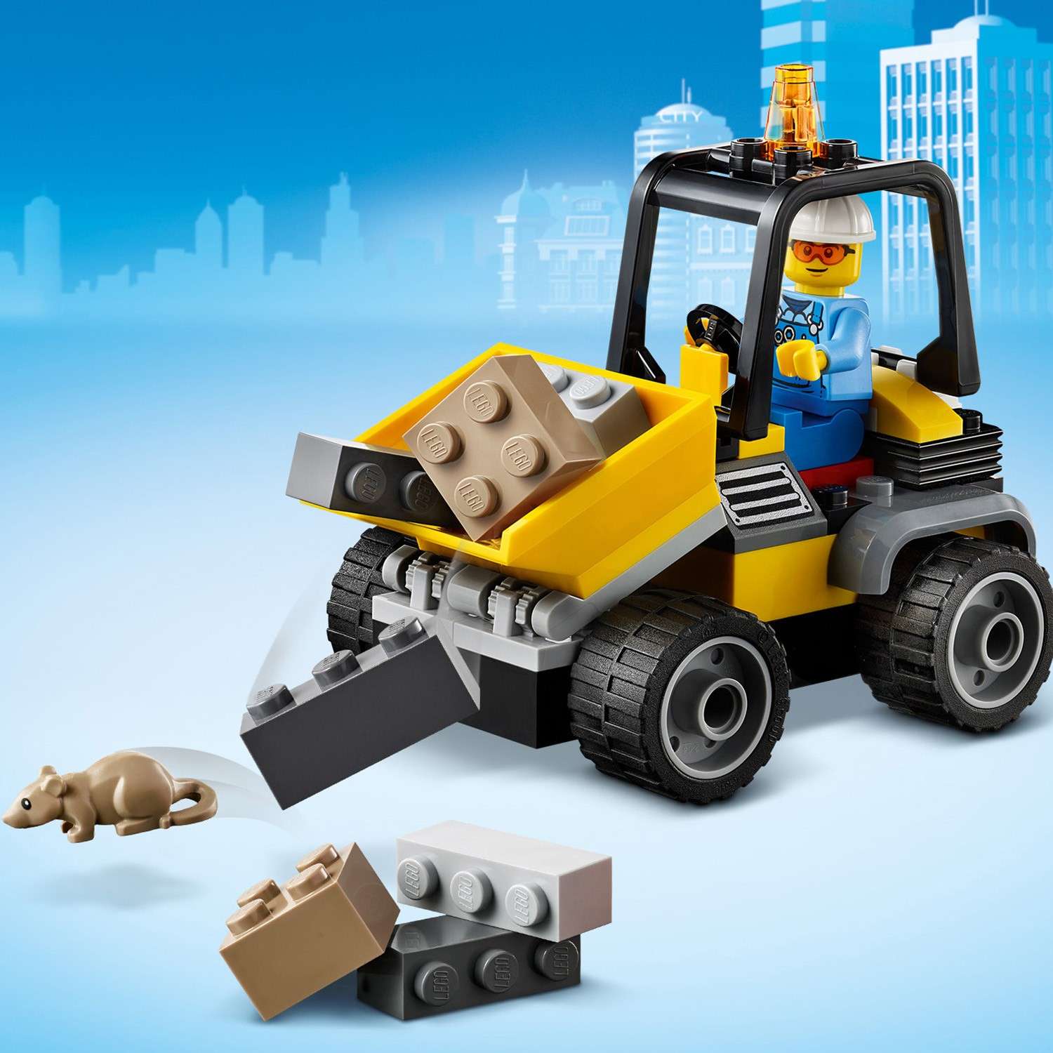 Конструктор LEGO City Автомобиль для дорожных работ 58 дет. - фото 9