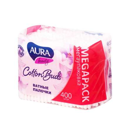 Ватные палочки AURA 400 шт.