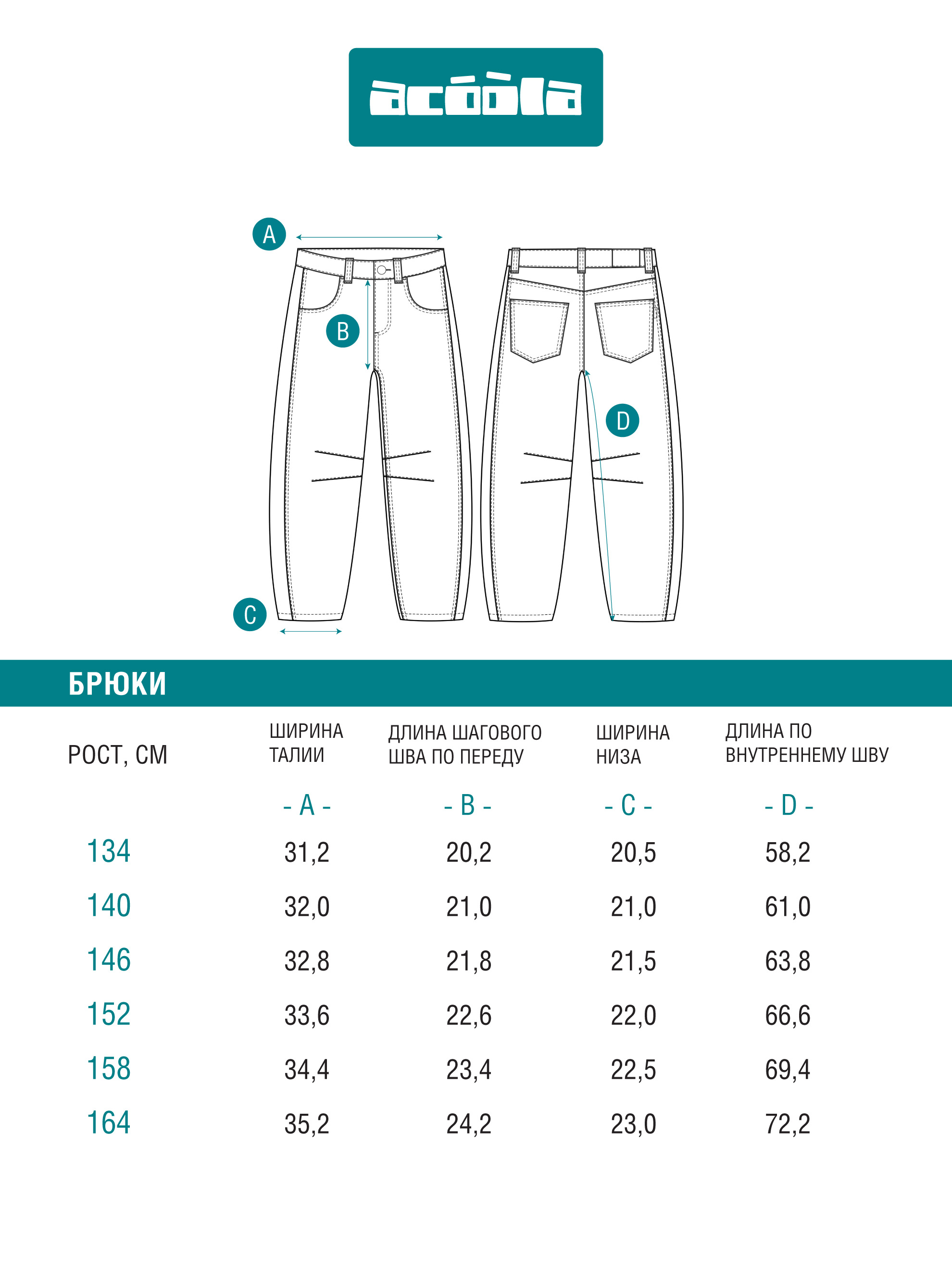 Джинсы Acoola 20210440117_0092576 - фото 8