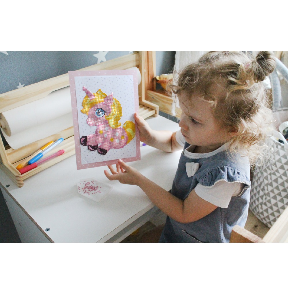 Алмазная мозаика Фрея Розовый единорог - фото 3