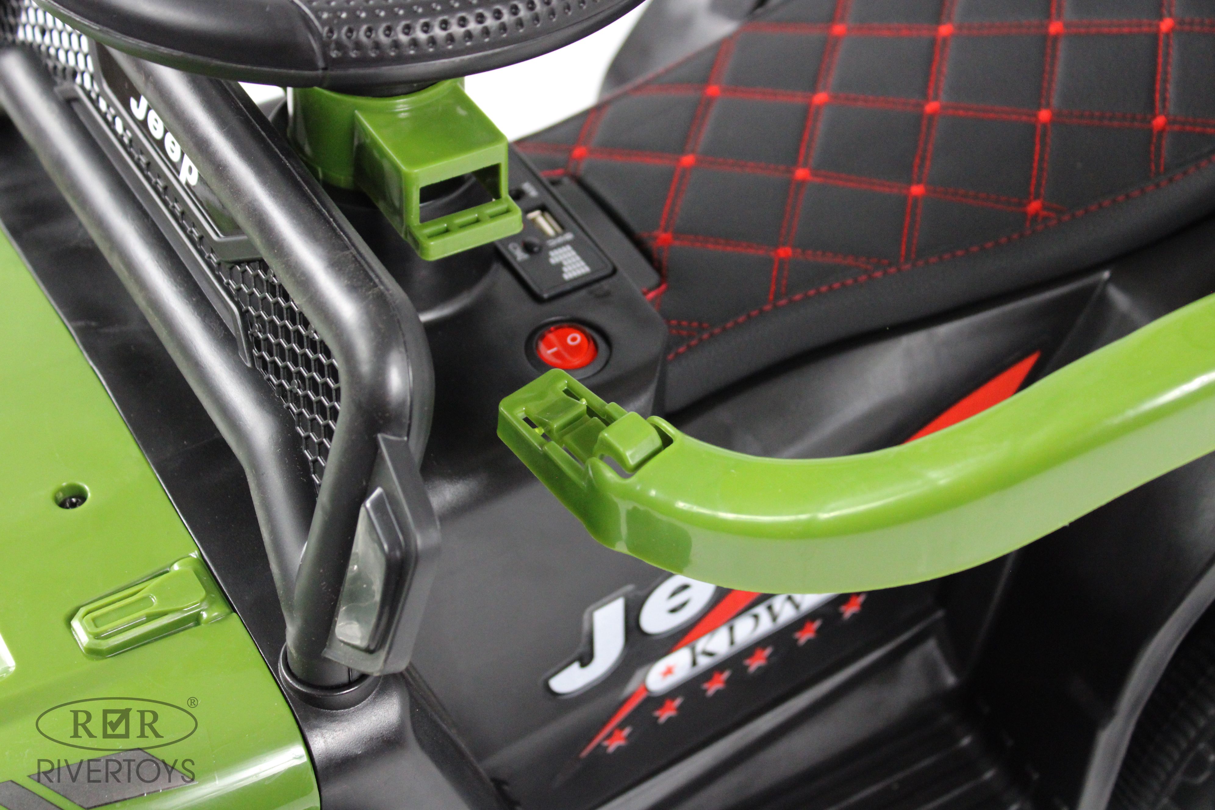 Электромобиль RIVERTOYS G003GG-GREEN С пультом ДУ - фото 10
