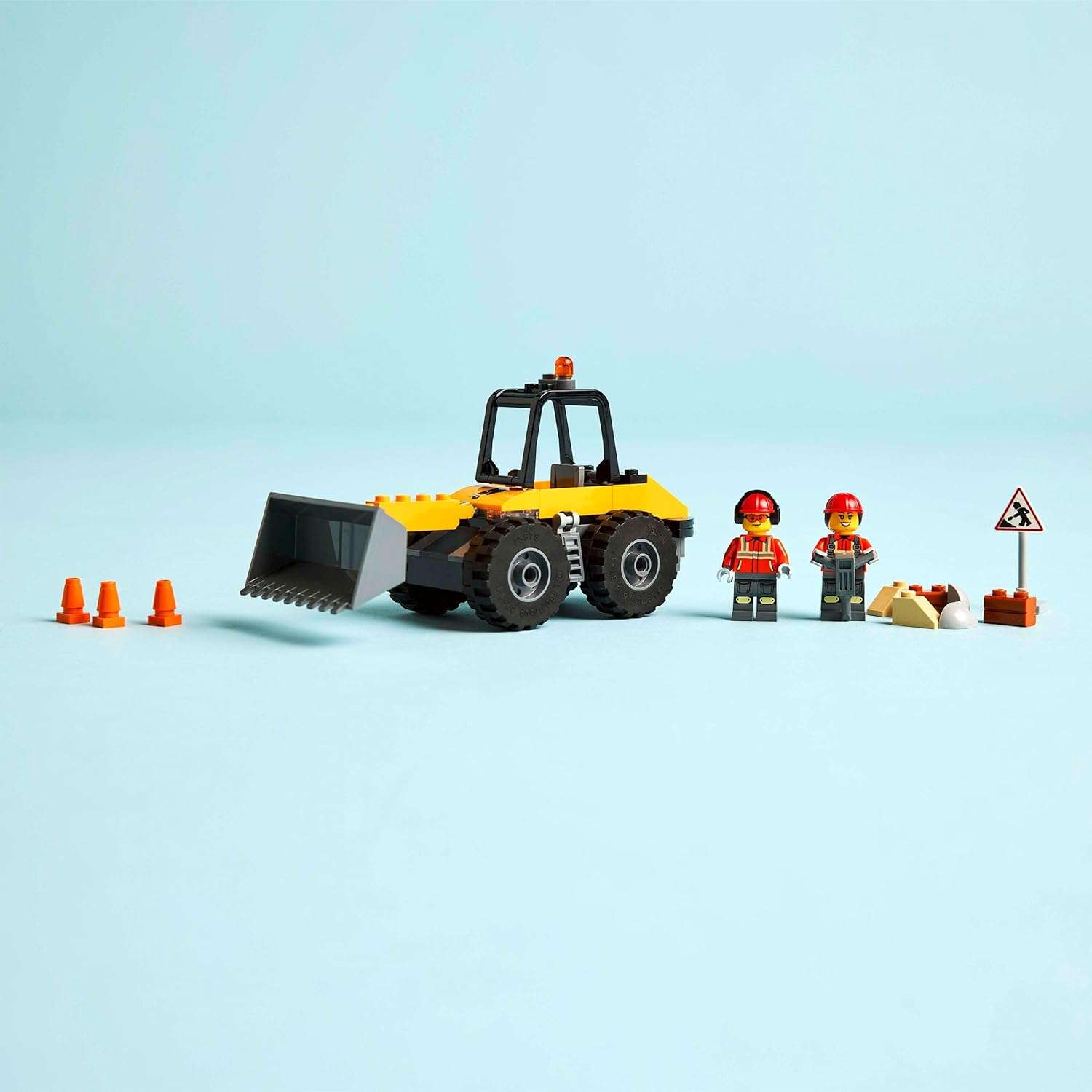 Конструктор LEGO City Строительный погрузчик блочный - фото 6