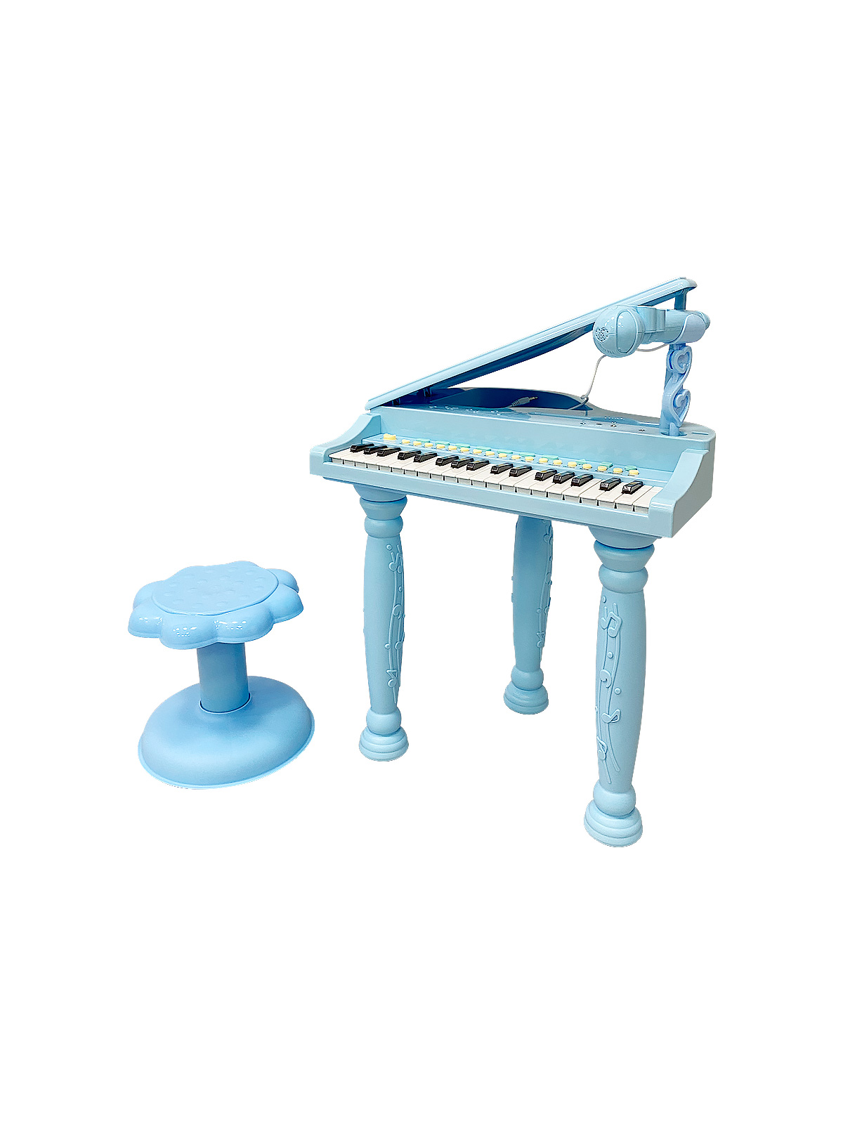 Игрушка музыкальная EVERFLO пианино, синтезатор, микрофон - фото 1