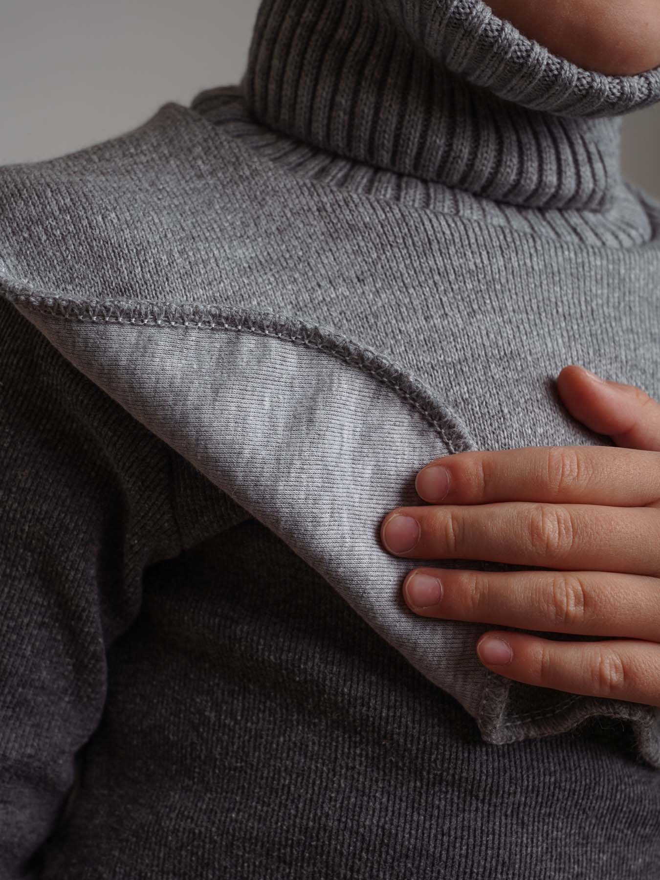 Манишка ПриКиндер MM3-2131 Цвет: Серый меланж - фото 3