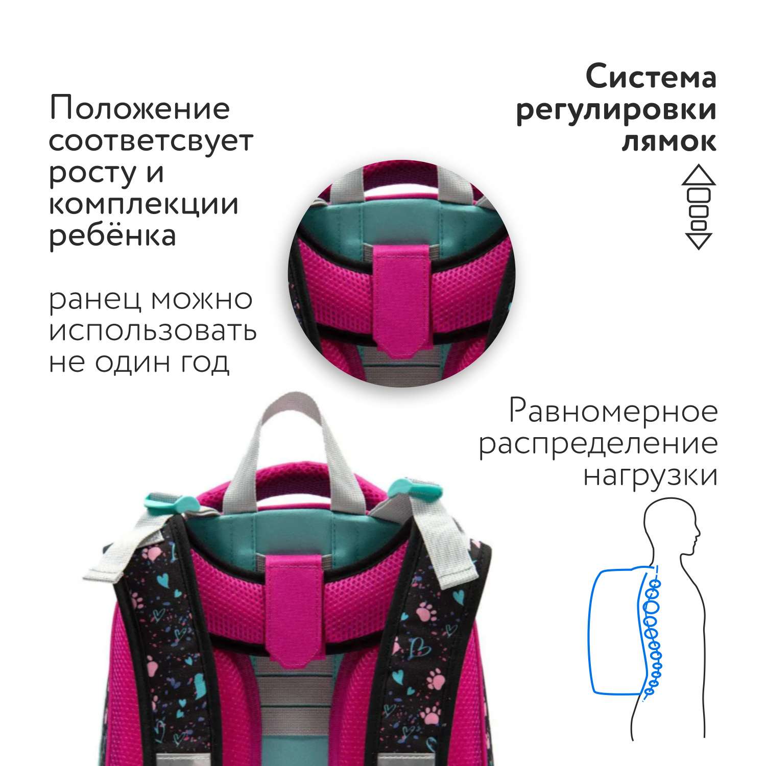 Ранец Erhaft Panda - фото 3