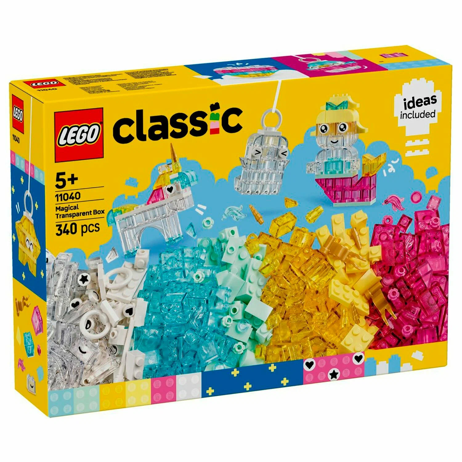 Конструктор LEGO Classic Волшебство прозрачных деталей 340 дет. - фото 8