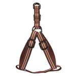 Шлейка для собак Barbaks Коричневая полоса S 1.5*31-40см