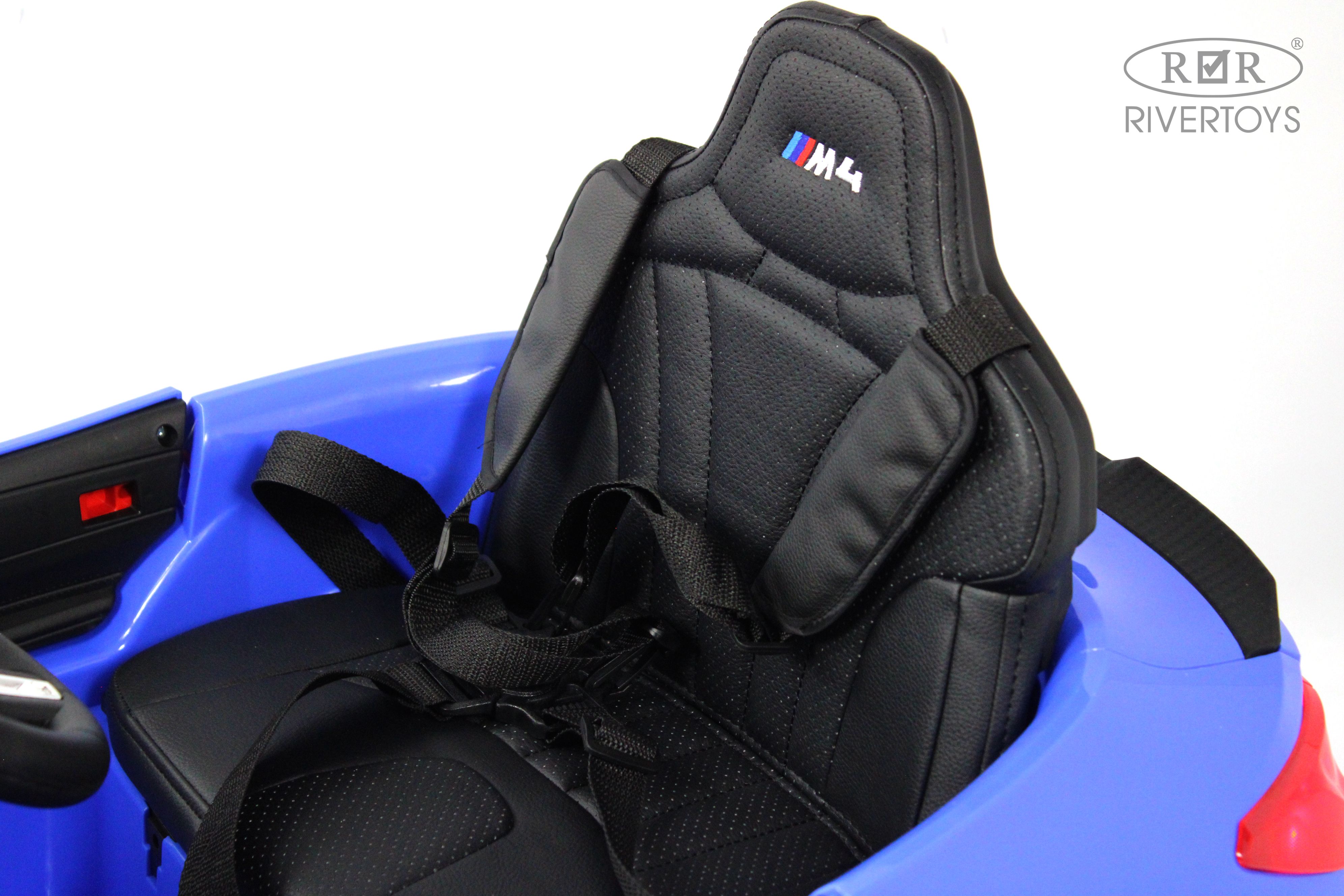 Электромобиль RIVERTOYS BMW A004AA-BMW-BLUE С пультом ДУ - фото 9