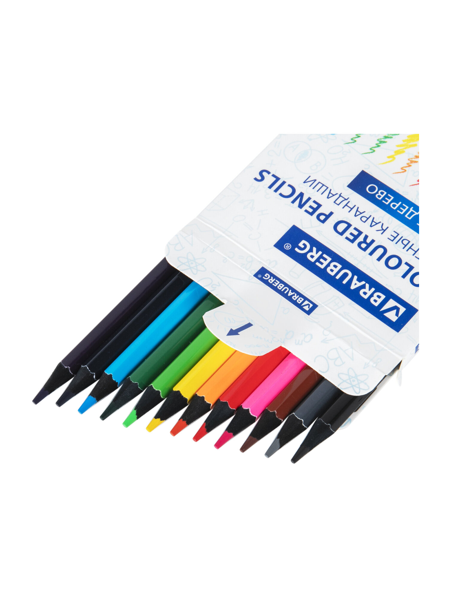 Карандаши цветные Brauberg 12 шт. - фото 9