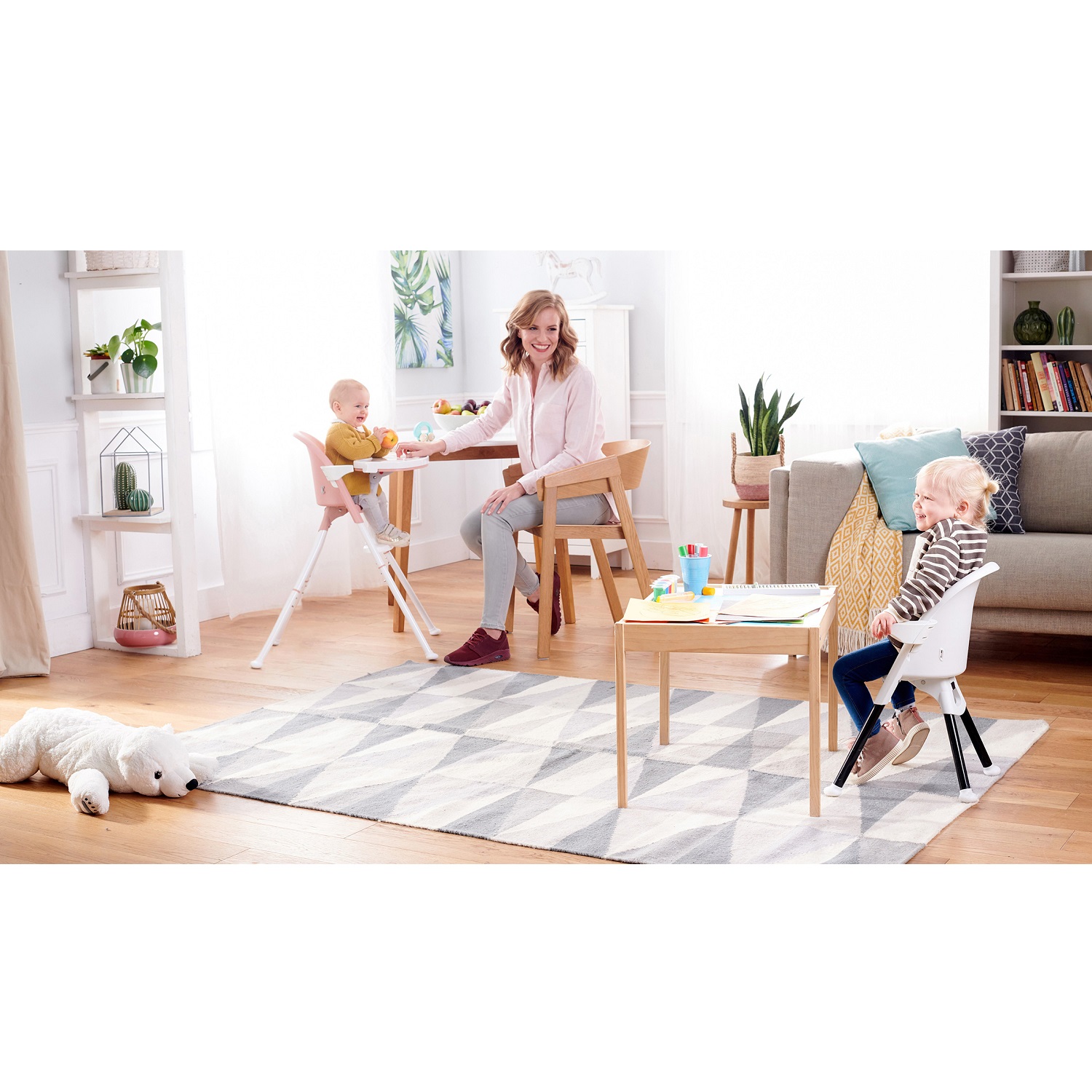 Стульчик для кормления Kinderkraft Pini Grey трансформер - фото 20