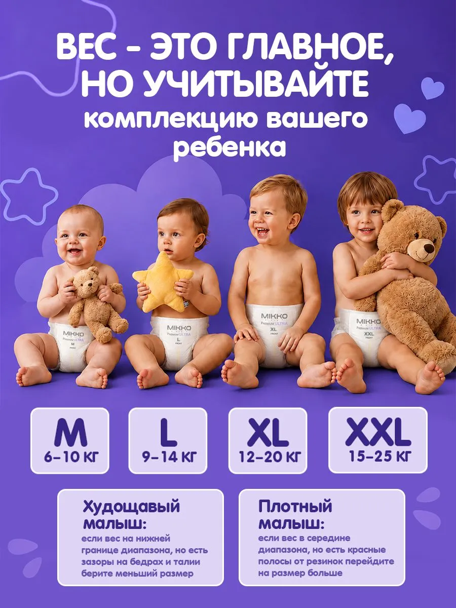 Трусики Mikko Bear Premium ультратонкие XXL (15-25 кг) 44 шт. - фото 5