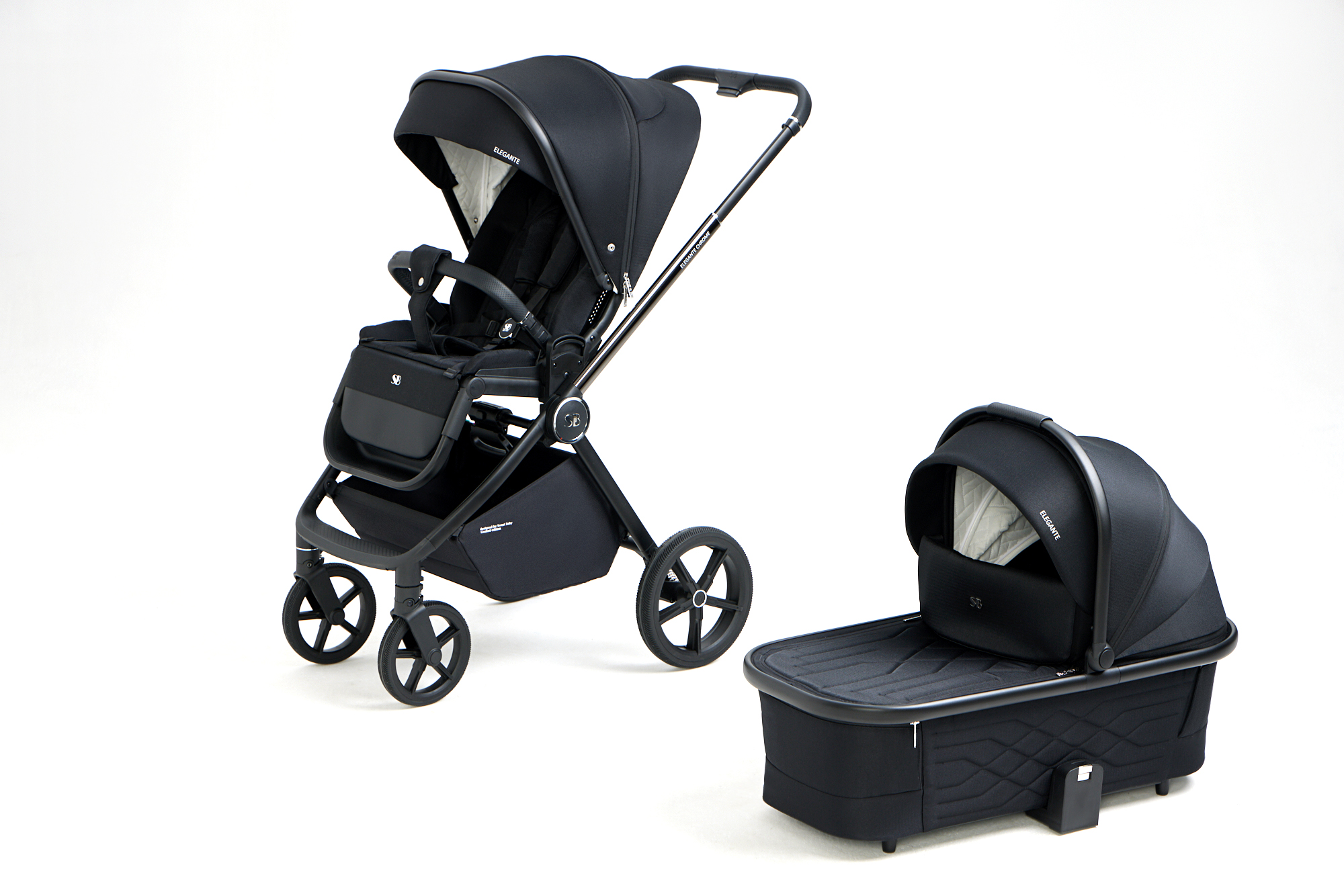 Коляска 3в1 Sweet Baby Elegante Chrome Black черный - фото 61