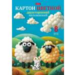 Цветной картон Hatber 8 лист.