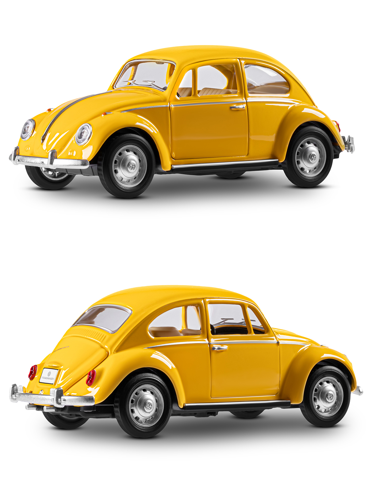 Автомобиль АВТОпанорама Volkswagen Classical Beetle 1967 1:28 JB1251658 - фото 14
