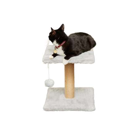 Когтеточка для кошек лежанка Pet БМФ Серый