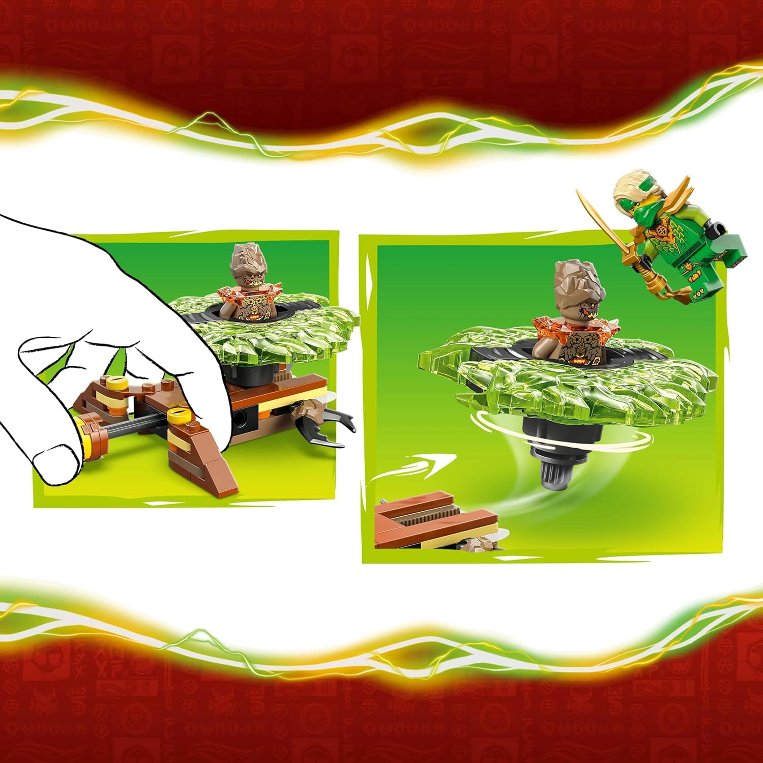 Конструктор LEGO NINJAGO Спиннер Ллойд 52 дет. - фото 6