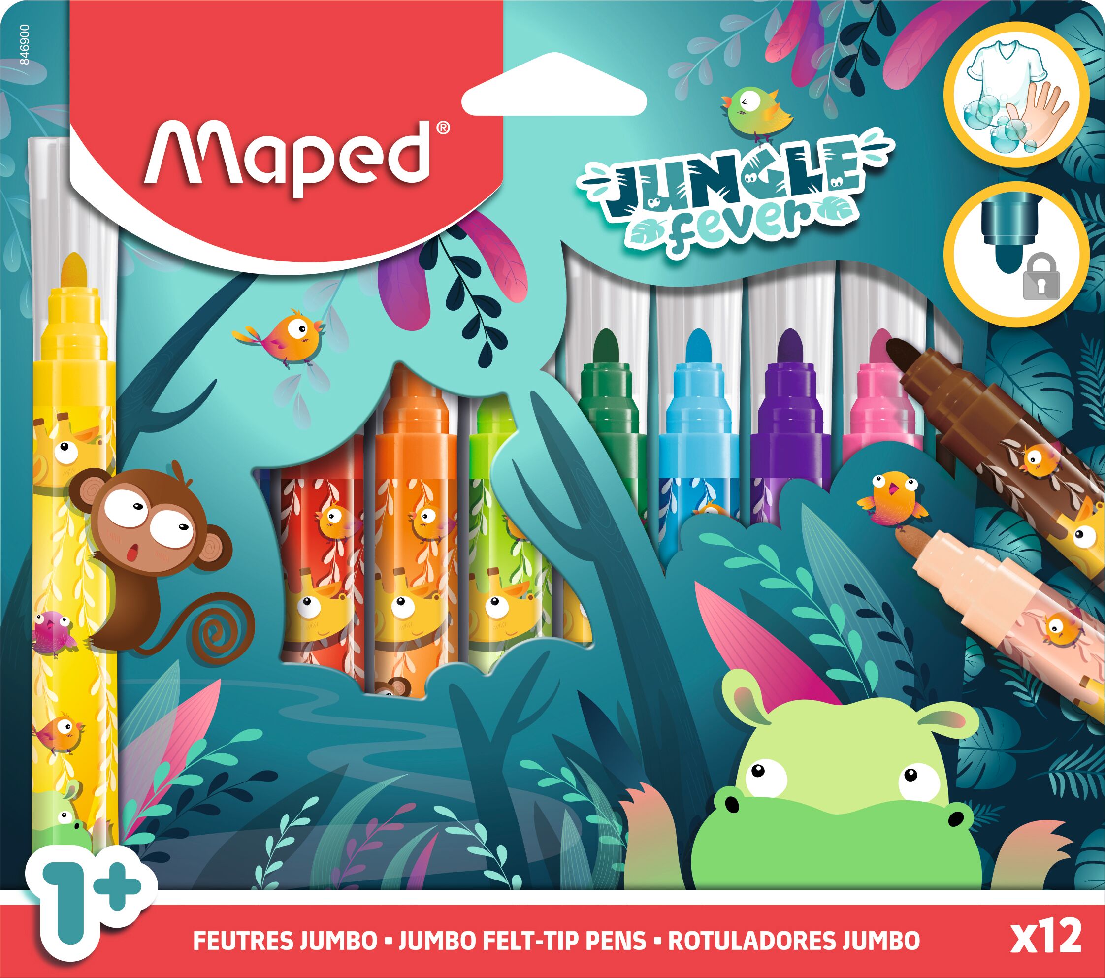 Фломастеры MAPED 12 цв. - фото 1