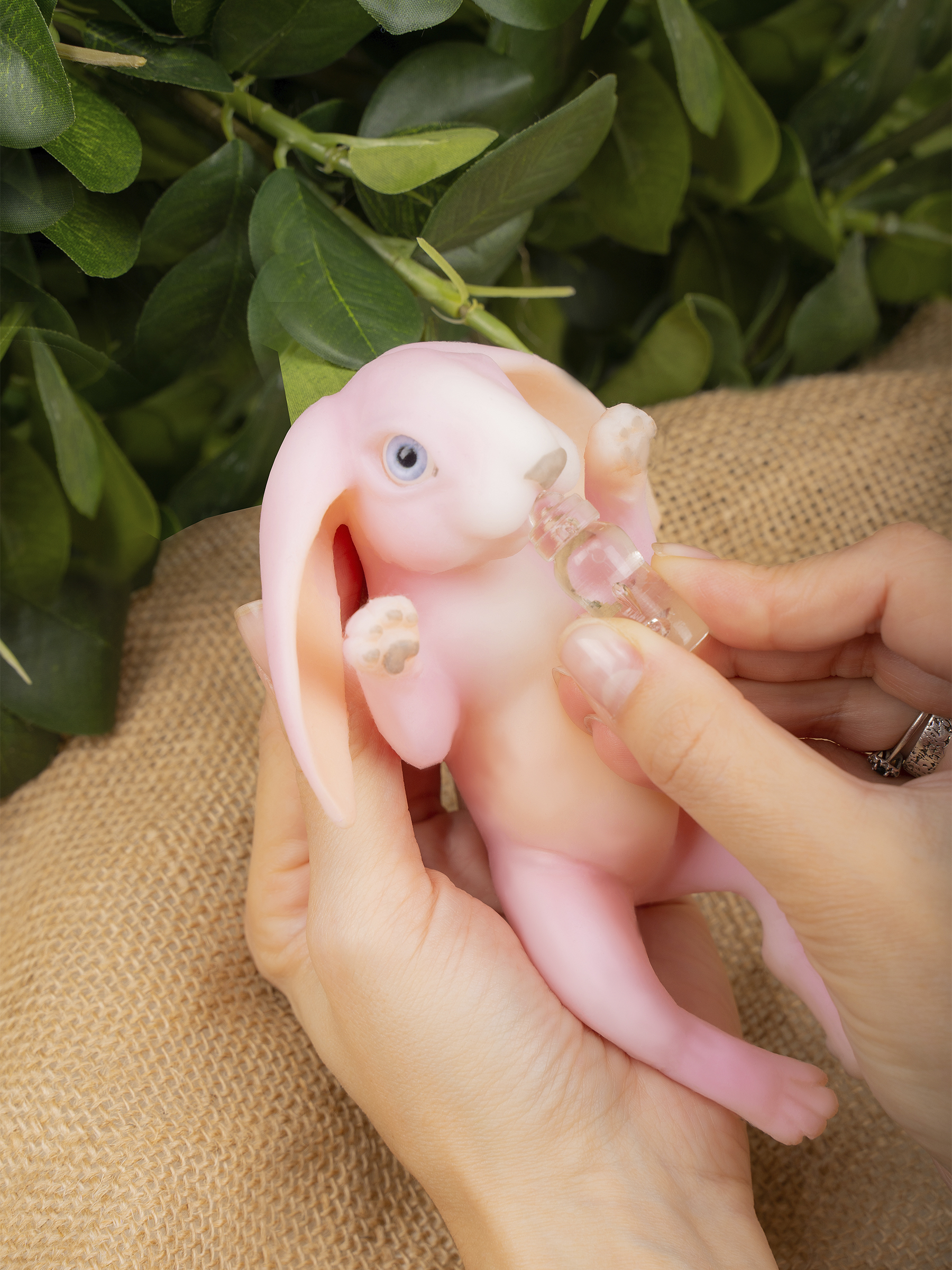 Кукла мини Magic Manufactory Magic history Зайчонок розовый высота 15 см 4631165602295 - фото 20