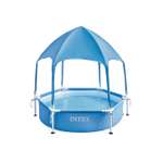 Бассейн каркасный Intex Canopy Metal Frame 183х38 см с навесом от 3 лет
