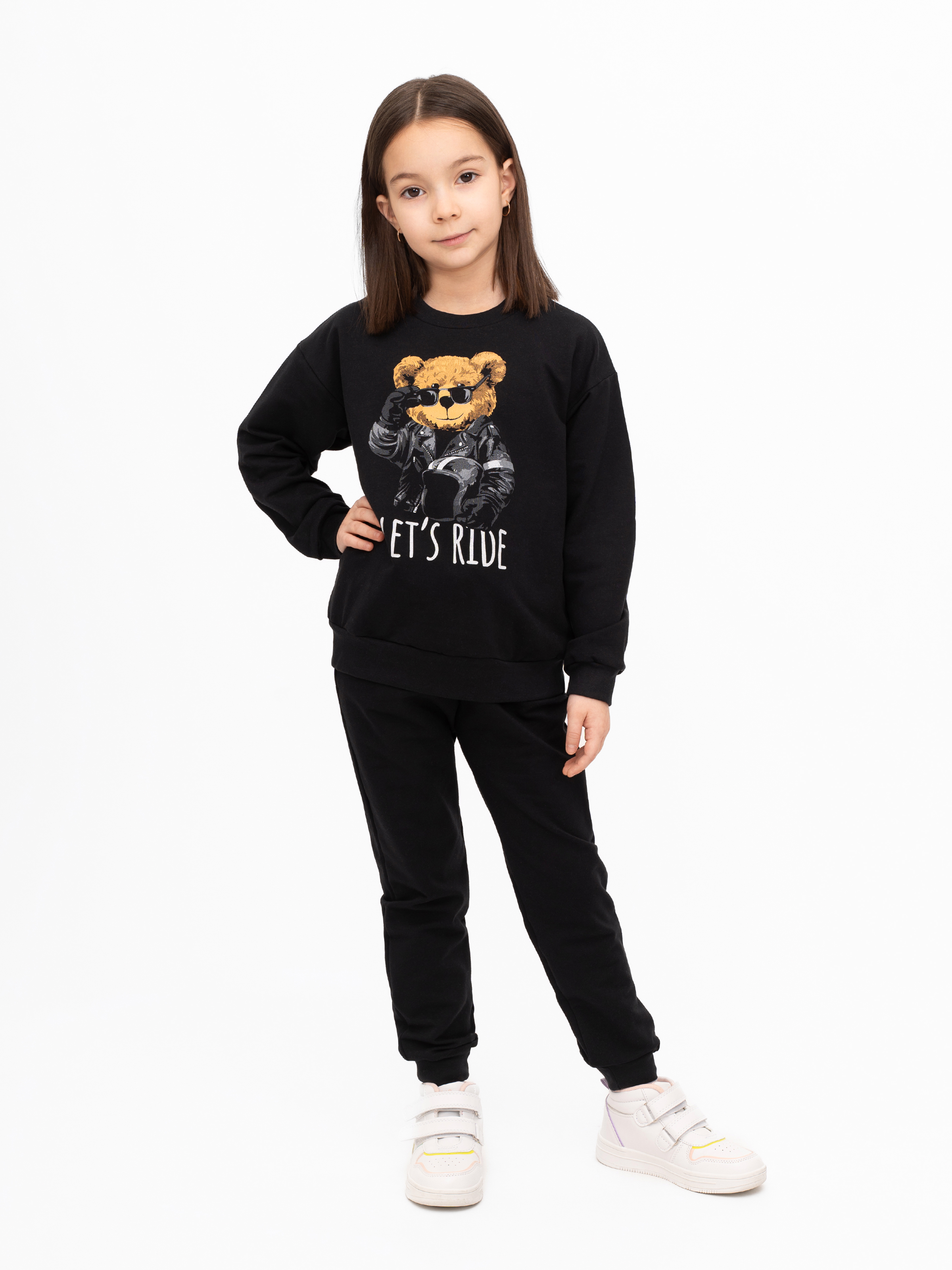 Костюм Утенок 7045г черный тедди байкер - фото 49