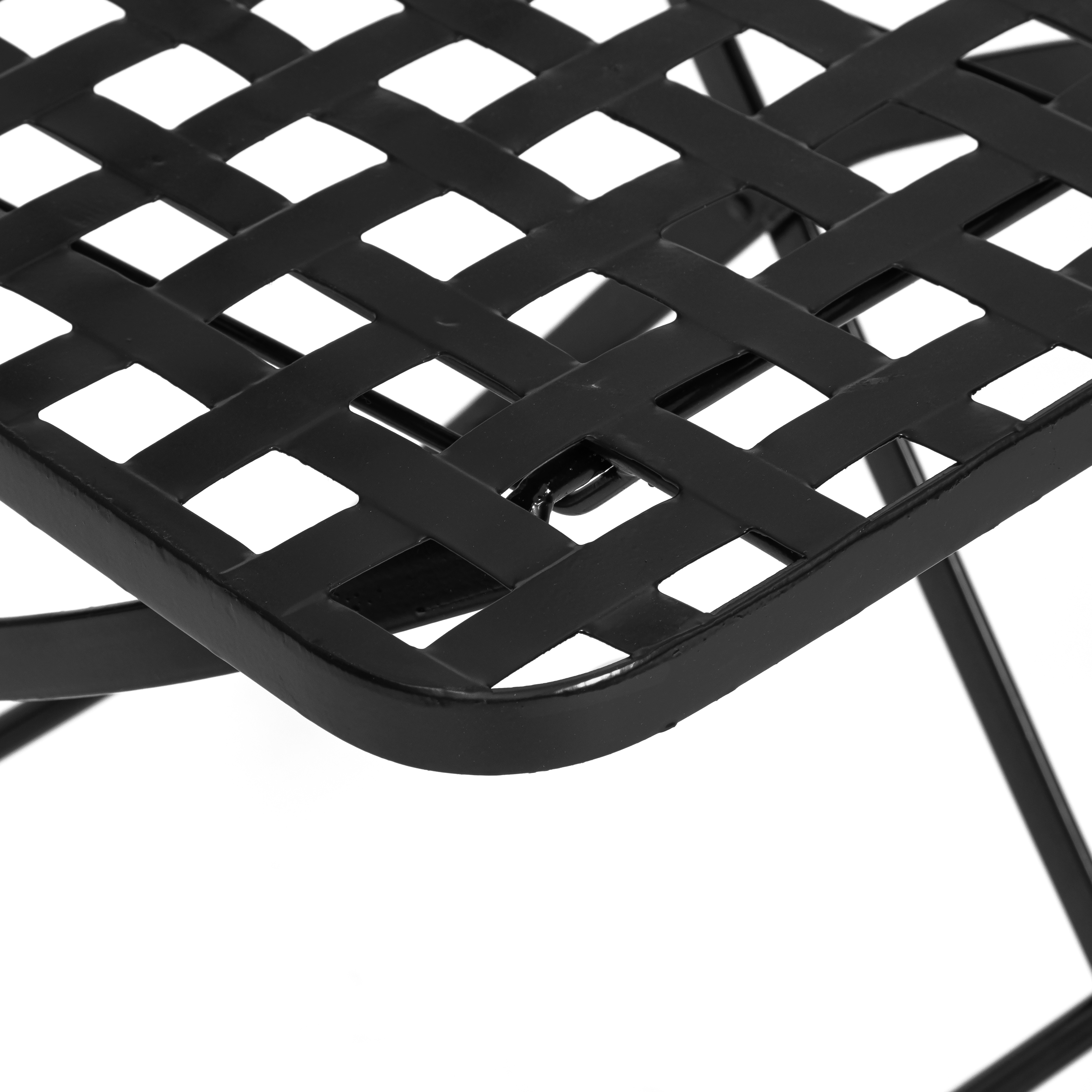 Комплект садовых стульев TETCHAIR Виченза, складные, металл, 36х35х91см, черный/плитка "астра" - фото 8