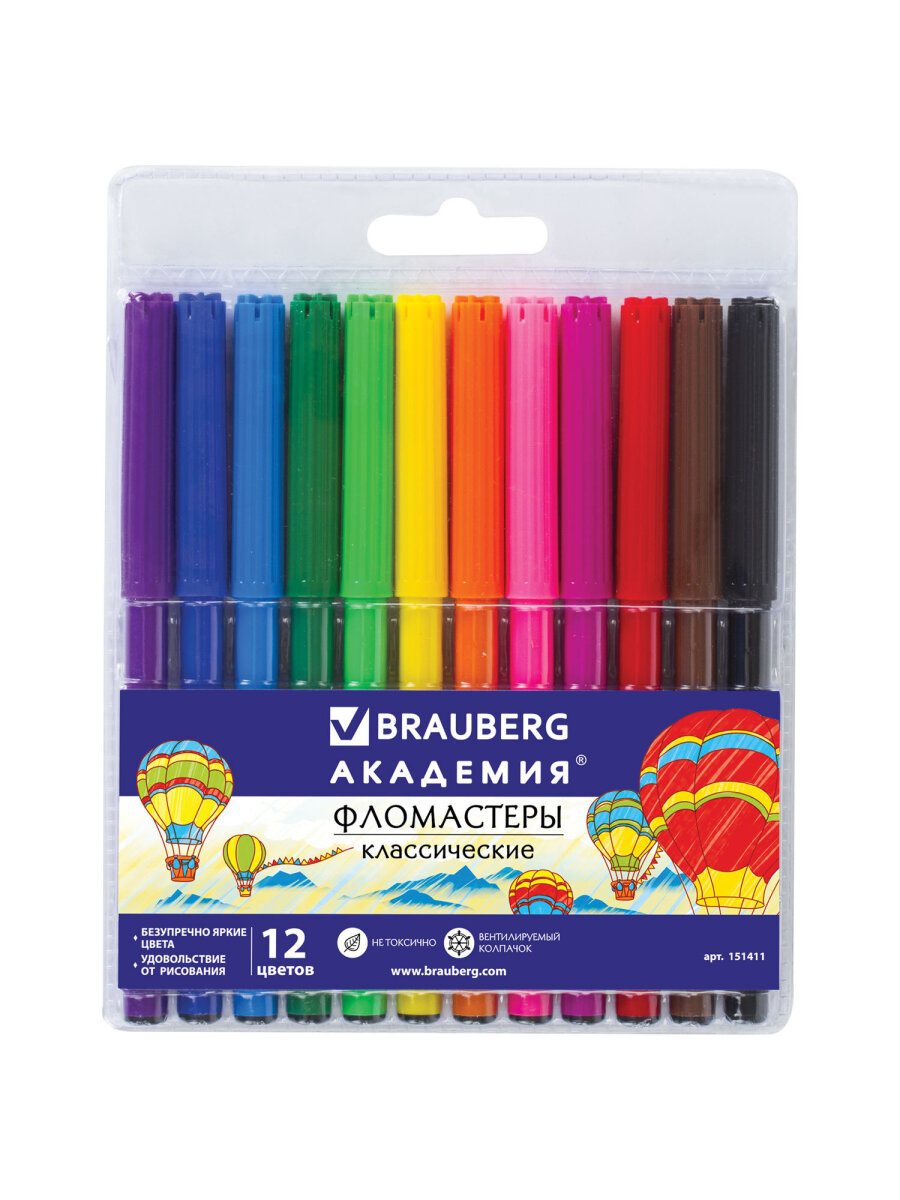 Фломастеры Brauberg 1 цв. - фото 7