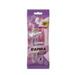 Станок бритвенный Rapira Berry Plus с двумя лезвиями одноразовый 5шт