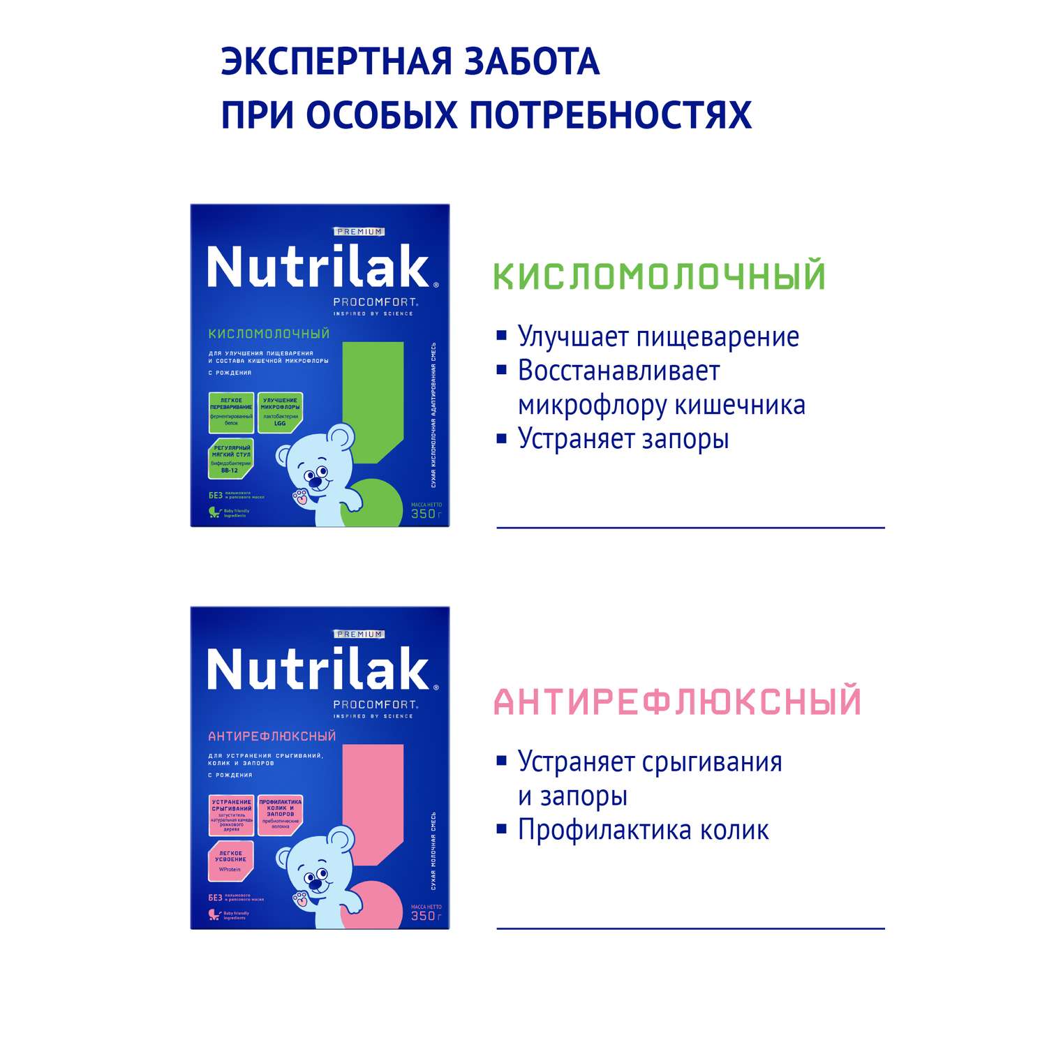 Смесь Nutrilak Premium Комфорт сухая специализированная 350г с 0месяцев - фото 18