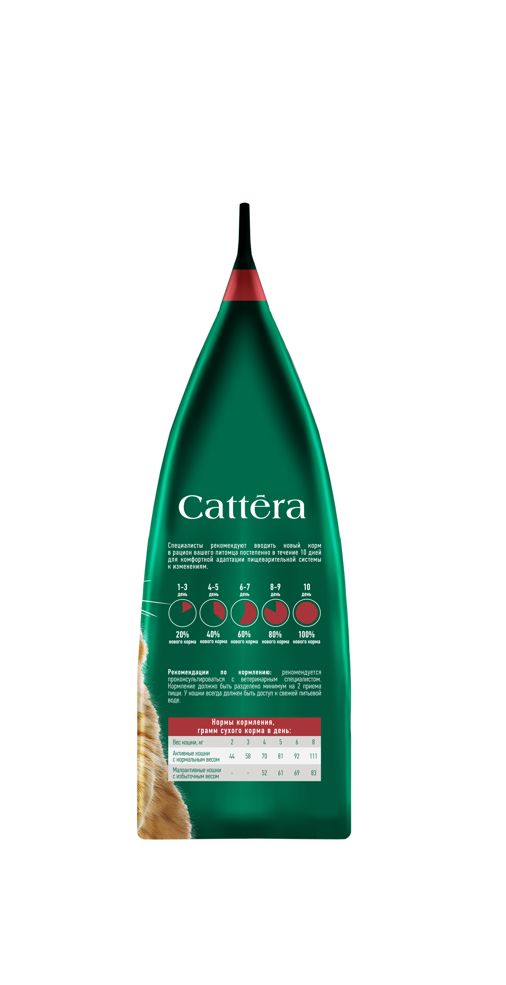 Корм сухой для кошек Cattera полнорационный с говядиной 0,3кг - фото 15