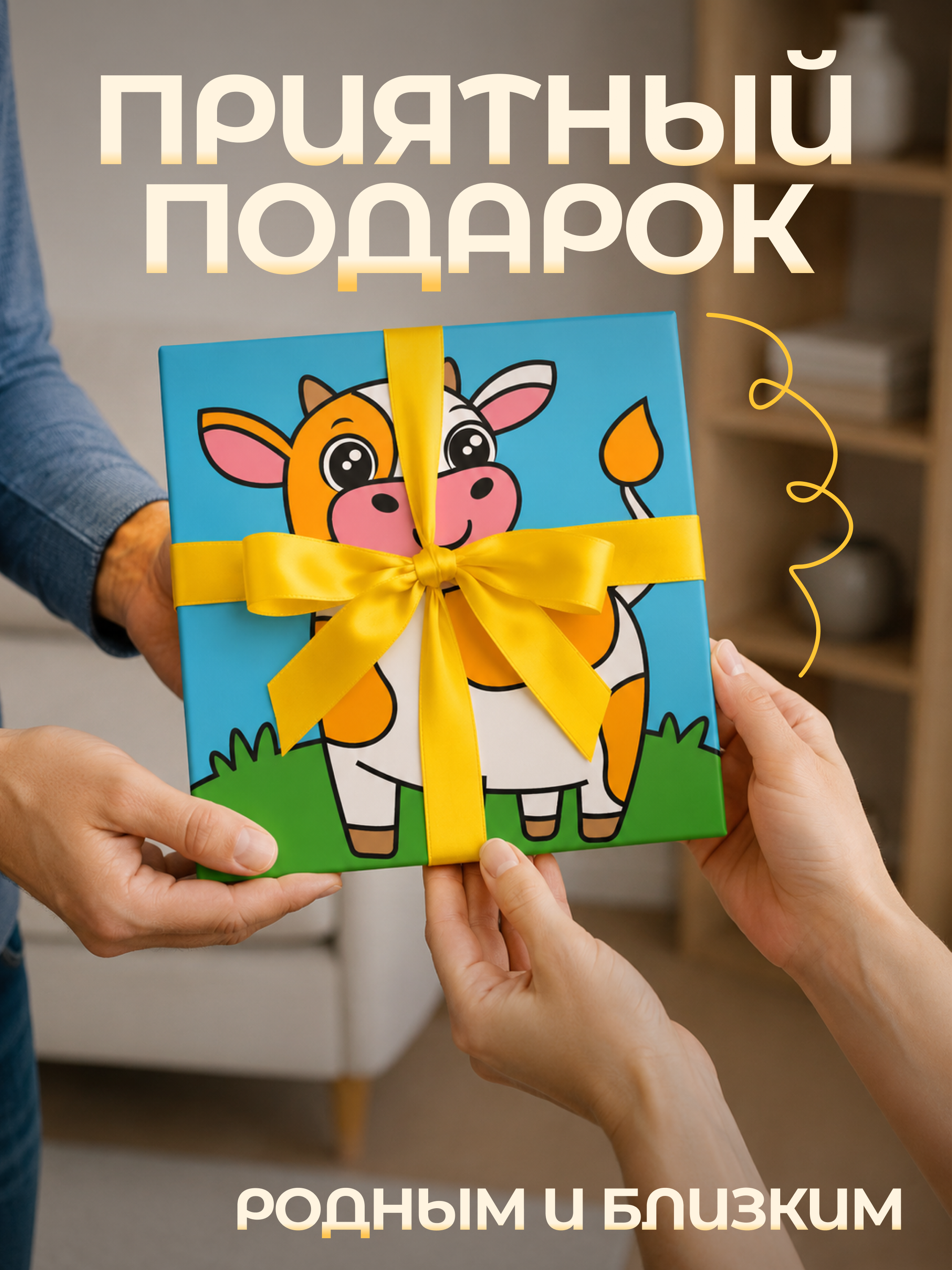 Картина по номерам Magic Stories Коровка - фото 5