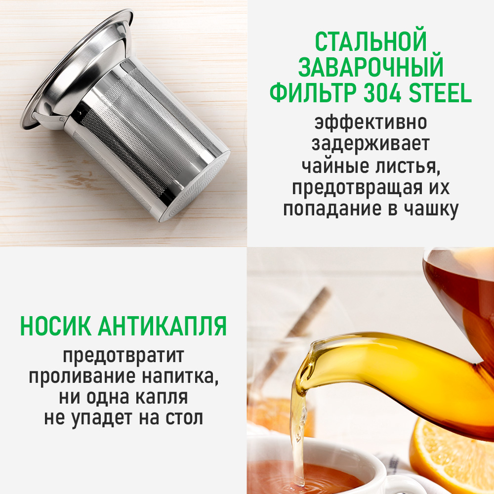 Чайник заварочный MARTA MT-GD3924A - фото 2