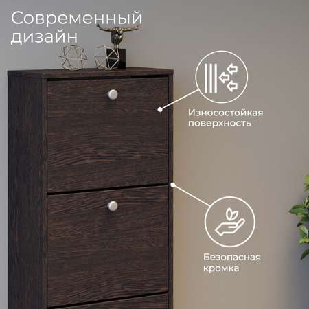 Тумба для обуви Мебель ТриЯ Тетра Тип 1 исполнение 2 Венге Цаво