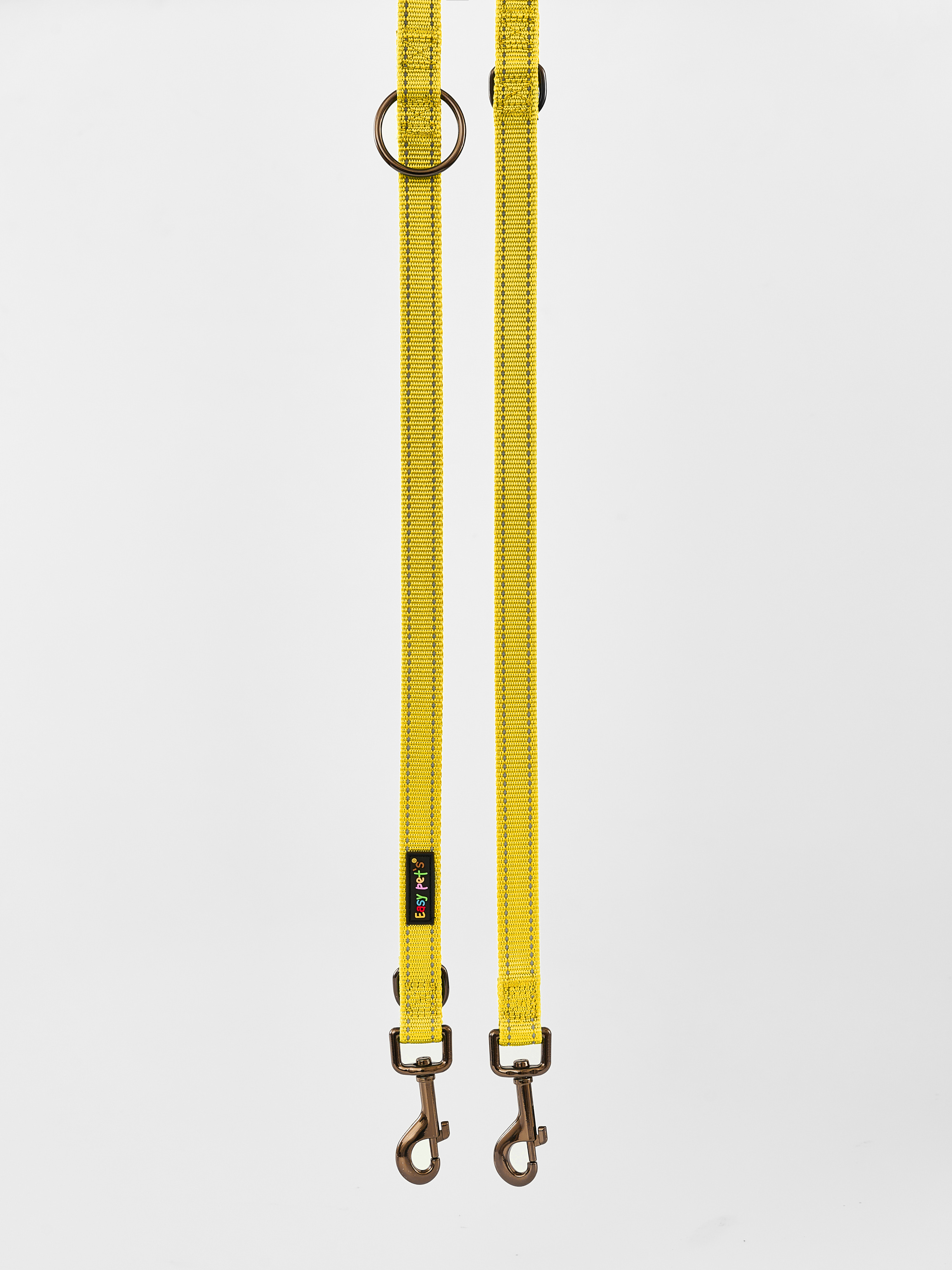 Поводок перестежка для собак Easy Pets 324 цвет Желтый р-р M 2см 300см - фото 11