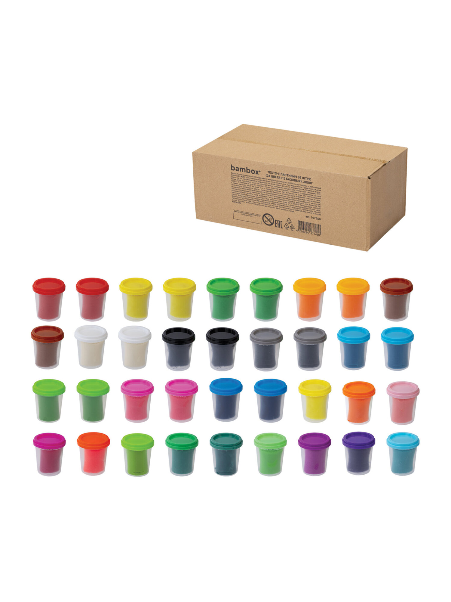 Тесто для лепки BAMBOX 36 цв. - фото 2