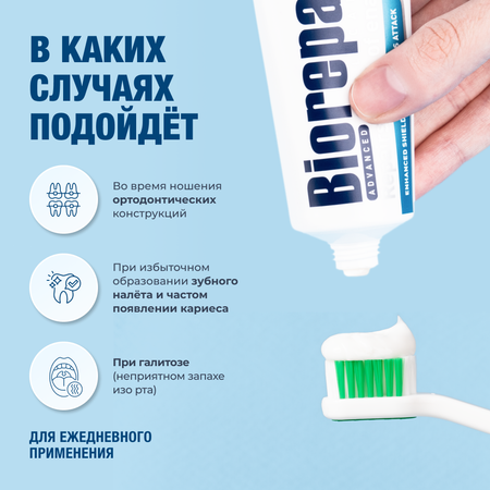 Зубная паста Biorepair без фтора Мята